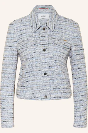 Cinque Bouclé-Jacke CIBABY mit Glitzergarn