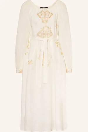 Greek Archaic Kori Strandkleid LEFKADA mit Glitzergarn