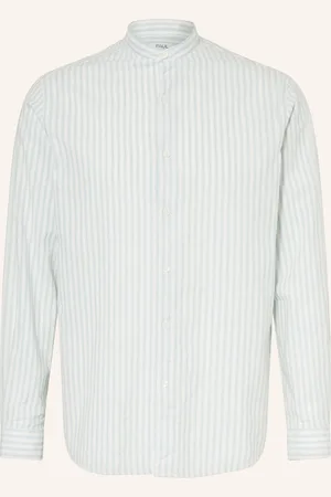 PAUL Hemd Comfort Fit mit Stehkragen und Leinen