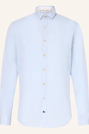 Colours & Sons Hemd Slim Fit mit Leinen