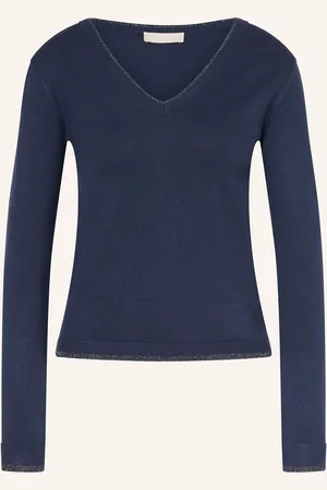 Liu Jo Pullover mit Glitzergarn und Schmucksteinen