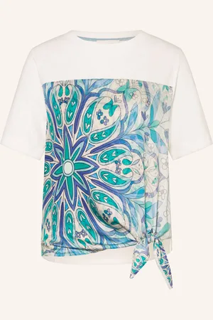 Cartoon T-Shirt im Materialmix