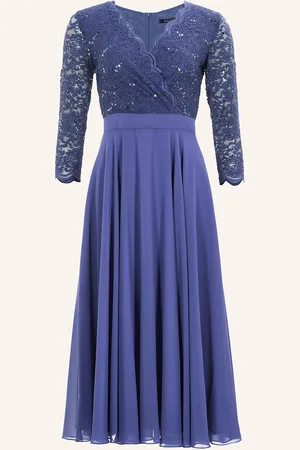 Swing Cocktailkleid mit 3/4-Arm und Spitze