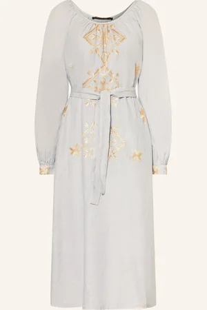Greek Archaic Kori Strandkleid LEFKADA mit Glitzergarn