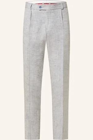 Club of Gents Anzugshose CG PETER Slim Fit mit Leinen