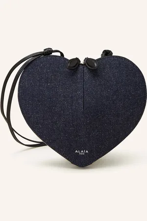 Alaïa Umhängetasche LE COEUR in Jeansoptik