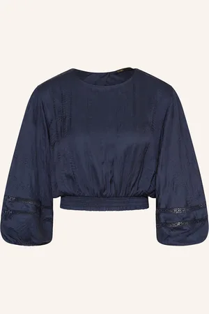 Maje Cropped-Blusenshirt mit 3/4-Arm und Cut-out