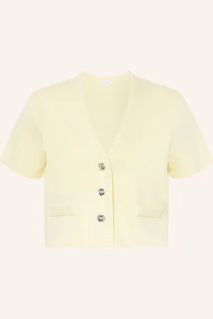Mrs & HUGS Cropped-Strickjacke
