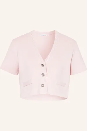 Mrs & HUGS Cropped-Strickjacke