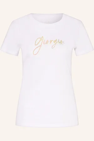 Armani Exchange T-Shirt mit Schmucksteinen