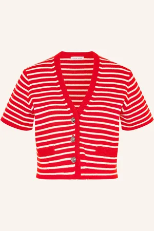 Mrs & HUGS Cropped-Strickjacke