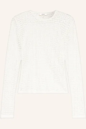 Frame Longsleeve THE POPCORN TOP aus Mesh