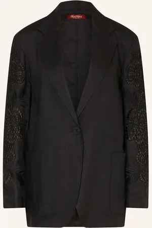 Max Mara Blazer ANGIZIA aus Leinen mit Spitze