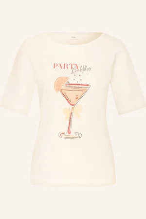 QS by s.Oliver T-Shirt mit Schmucksteinen