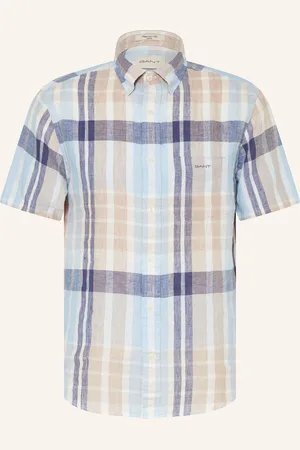 GANT Kurzarm-Hemd Regular Fit aus Leinen