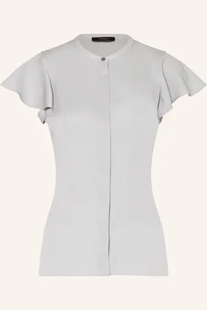 THEORY Satinbluse mit Volants