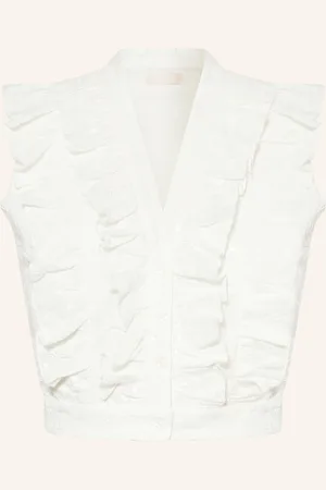 Liu Jo Cropped-Blusentop mit Pailletten