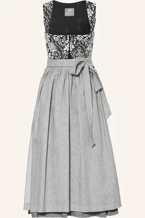 BERWIN & WOLFF Jacquard-Dirndl mit Leinen