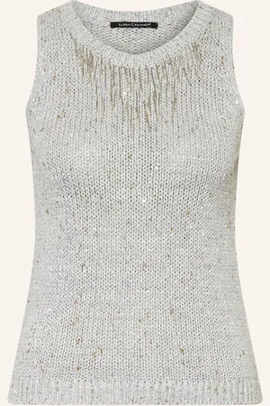 Luisa Cerano Stricktop mit Glitzergarn und Pailletten