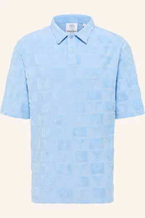 Carlo Colucci Oversize Poloshirt mit Frotteeinsätzen ECHNER