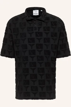 Carlo Colucci Oversize Poloshirt mit Frotteeinsätzen ECHNER