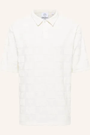 Carlo Colucci Oversize Poloshirt mit Frotteeinsätzen ECHNER