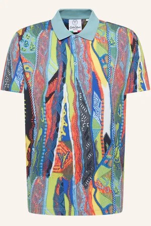 Carlo Colucci Poloshirt mit Knitprint EGG