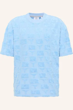 Carlo Colucci Oversize T-Shirt mit Frotteeinsätzen EBNICHER