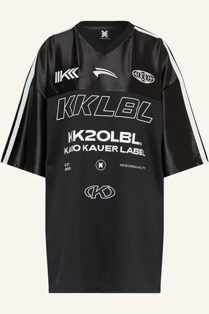 Karo Kauer T-Shirt im Materialmix