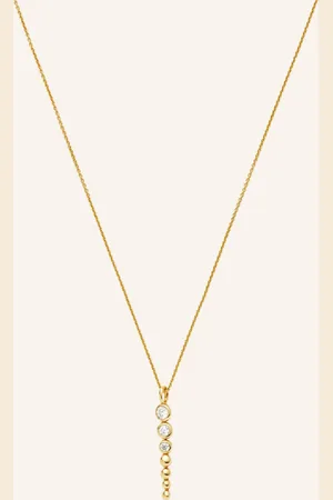 Missoma Kette WHITE BEADED DROP by GLAMBOU
