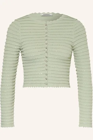 Sandro Strickjacke mit Schmucksteinen