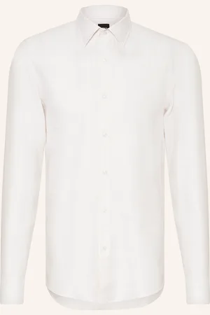 HUGO BOSS Hemd HANK Slim Fit mit Leinen
