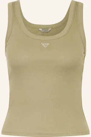 Guess Cropped-Top mit Schmucksteinen