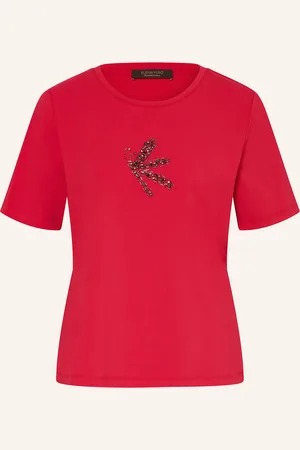 Elena Miro T-Shirt mit Schmucksteinen