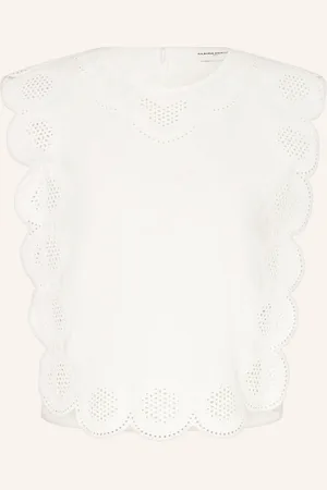 Claudie Pierlot Blusentop mit Lochspitze