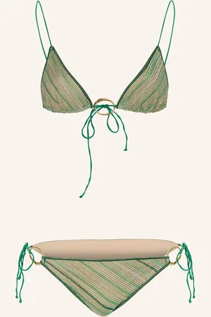 Oseree Triangel-Bikini SHINY STRIPES mit Glitzergarn