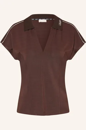 Liu Jo Piqué-Poloshirt mit Galonstreifen