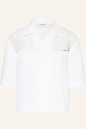 Claudie Pierlot Cropped-Bluse mit Spitze