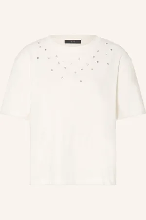 Oui T-Shirt mit Schmucksteinen