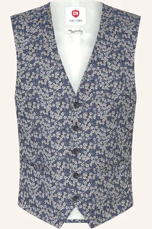 Club of Gents Anzugweste CG PLUM Slim Fit