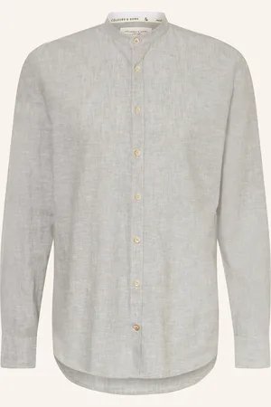 Colours & Sons Hemd Regular Fit mit Leinen