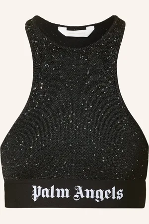 Palm Angels Stricktop mit Pailletten