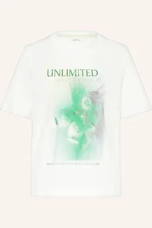 Cartoon T-Shirt mit Schmucksteinen