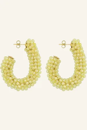 LOTT. gioielli Ohrhänger ELLIS GLASBERRY CREOLE L YELLOW by GLAMBOU