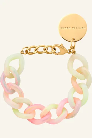 Vanessa Baroni Armband MINI FLAT CHAIN BRACELET NEON RAINBOW by GLAMBOU