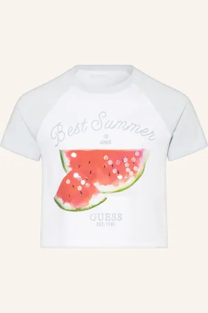 Guess Cropped-Shirt mit Pailletten
