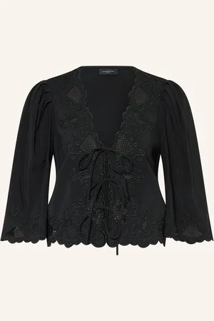 Copenhagen Muse Bluse CMMADELYN mit 3/4-Arm und Lochspitze