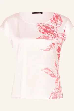 Comma, Blusenshirt im Materialmix
