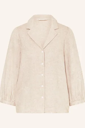 MSCH Bluse MSCHPENNIE GINIA mit Leinen und 3/4-Arm
