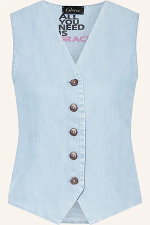 Grace Blazerweste in Jeansoptik
